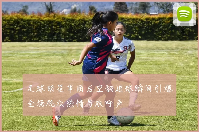 足球明星华丽后空翻进球瞬间引爆全场观众热情与欢呼声
