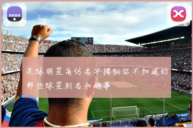 足球明星高仿名字揭秘你不知道的那些球星别名和趣事